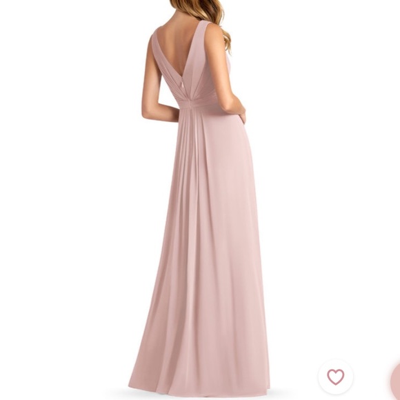 NWT Azazie Bridesmaids Dress Gina A4 Dusty Rose - Picture 2 of 2